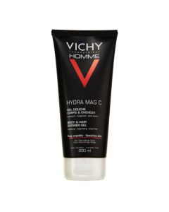 Vichy Homme Hydra Mag C Gel Douche Hydratant Revigorant 200 ml