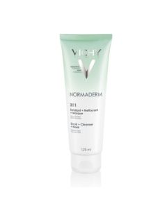 Vichy Normaderm 3 en 1 Nettoyant + Exfoliant + Masque 125 ml
