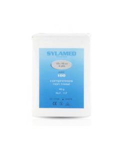 Sylamed Compresses en Non Tissé Non Stériles 10x10cm Boîte de 100