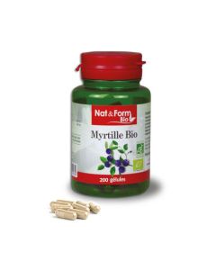 Nat&Form Myrtille Bio 200 Gélules