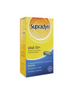 Supradyn Vital 50+ Vitamines Minéraux et Ginseng 30 Comprimés