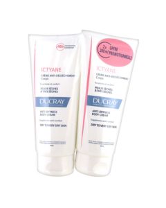 Ducray Ictyane Crème Anti-Dessèchement Corps Lot de 2x200ml