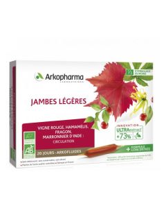 Arkopharma Arkofluides Jambes Légères Bio 20 ampoules
