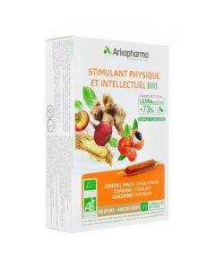 Arkopharma Arkofluides Stimulant Physique et Intellectuel Bio 20 ampoules