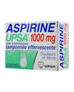 UPSA Aspirine Comprimé Effervescent 1 g x20 Comprimés Effervescents 