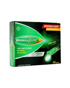 Berocca Boost Poudre Orale 14 Sticks Goût Cola