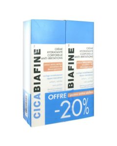 Cicabiafine Crème Corporelle Anti-irritations Offre -20% 2x200ml 