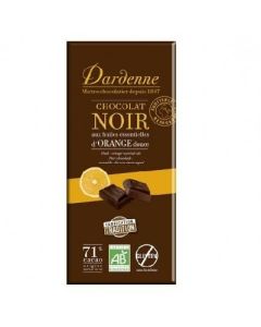 Dardenne Chocolat Noir Aux Huiles Essentielles  d'Orange Douce 70g