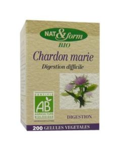 Nat&Form Chardon Marie Bio 200 Gélules Eco Responsable