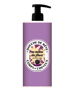 Authentine Douche de Rêve au Milieu des Fleurs Fleurs Blanches 1L