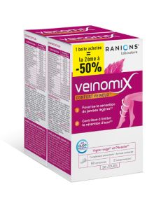 Granions Veinomix Lot 1+2ème à -50% 2x60 comprimés
