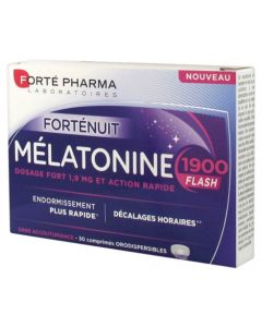 Forté Pharma Forté Nuit Mélatonine 1900 Flash 20 comprimés Orodispersibles