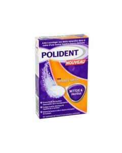Polident Nettoie et Protège Pour Appareil Dentaire Partiel 30 Comprimés
