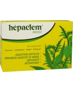 Hepaclem Phyto Digestion Difficile 30 Comprimés