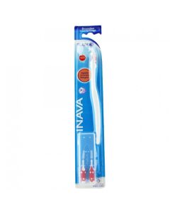 Inava Brossettes Flex rouge 1 manche long + 3 têtes (1,2mm - ISO 3)