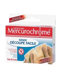 Mercurochrome Bande Découpe Facile 1m X 6cm