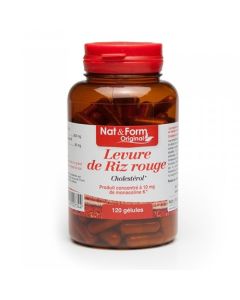 Nat&Form Original Levure de Riz Rouge 120 Gélules