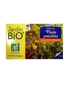 Jardin Bio Infusion Nuits Paisibles 20 Sachets
