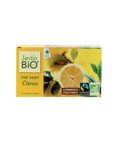 Jardin Bio Thé Vert Citron 20 Sachets