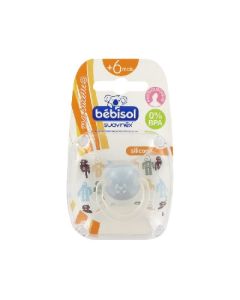 Bébisol Sucette Physiologique Silicone Papillon +6 Mois