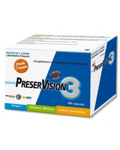 Bausch & Lomb Preservision 3 180 Capsules