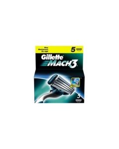 Gillette Recharges Pour Rasoir Mach 3 Pack de 5 Lames