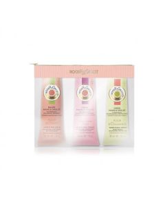Roger & Gallet Trousse Crèmes Mains Fleur de Figuier, Fleur d'Osmanthus, Gingembre Rouge 3 Tubes 30ml