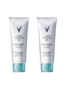 Vichy Pureté Thermale Démaquillant Intégral 3 en 1 Peau Sensible 2x300 ml
