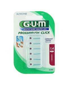 GUM Brossettes 1.4mm Interdentaires Proxabrush X6