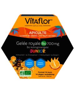 Vitaflor Gelée Royale Bio Junior+ 700 mg Bio Boite de 14 Unicadoses®