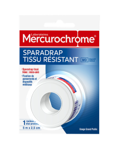 Mercurochrome Sparadrap Tissu Resistant 7m X 2cm5