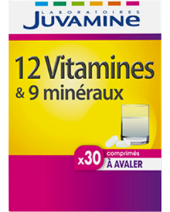 Juvamine 12 Vitamine + 9 Minéraux Comprime 30