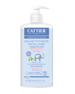 Cattier Bébé Eau Nettoyante Micellaire Visage et Corps 500ml