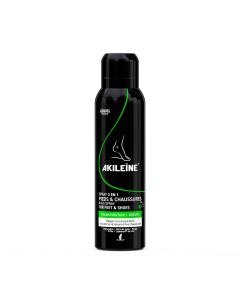 Akileine Spray Noir 3 en 1 Pieds 150ml