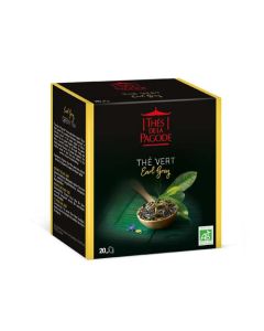 Thés de la Pagode Thé Vert Earl Grey Bio 20 sachets