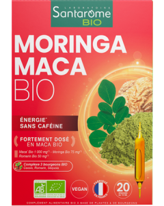 Santarome Bio Moringa Maca Ampoules Buvables 10ml x20