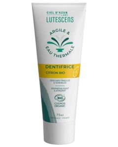 Lutescens Argile & Eau Thermale Dentifrice Citron Bio 75ml