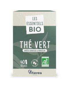 Vitavea Les Essentiels Bio Thé Vert 40 Gélules