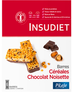 Pileje Insudiet Barre Céréales Chocolat Noisette 45g X6