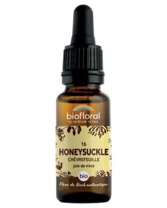 Biofloral 16 Honeysuckle. Chevrefeuille Compte Gouttes Bio Demeter 20ml