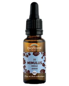 Biofloral 20 Mimulus. Mimule Compte Gouttes Bio Demeter 20ml