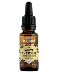 Biofloral 35 White Chestnut. Marronier Blc Compte Gouttes Bio Demeter 20ml