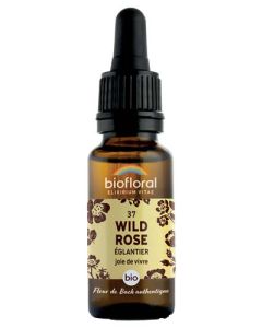 Biofloral 37 Wild Rose. Eglantier Compte Gouttes Bio Demeter 20ml