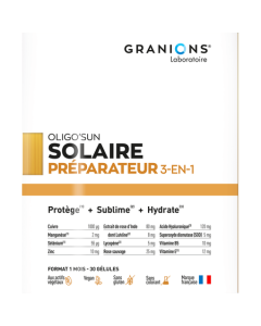 Granions Oligo'Sun Préparateur Solaire 3en1 Comprimés x30