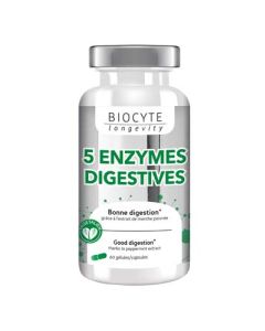 Biocyte 5 Enzymes Digestives 60 gélules