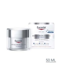 Eucerin Hyaluron Filler +3X Effect Soin de Jour Peau Sèche Spf15 50 ml