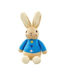 Petit Pouce Factory Peluche crochet 26cm Pierre Lapin Original