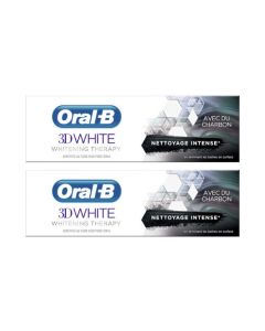 Oral-B 3D White Whitening Therapy Nettoyage Intense Charbon 2x75 ml